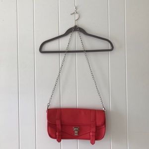 Leather coral purse